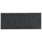 vidaXL Alfombrilla autoadhesiva escalera 15 uds gris 60x25 cm vidaXL Alfombrilla autoadhesiva escalera 15 uds gris 60x25 cm