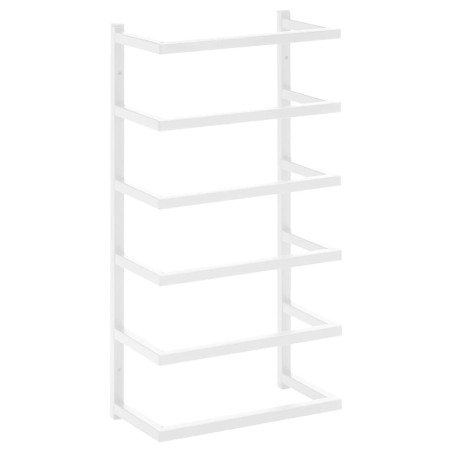 vidaXL Toallero de acero blanco 24x12x48 cm