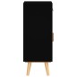 vidaXL Aparador con cajones madera contrachapada 60x30x75,5 cm vidaXL Aparador con cajones madera contrachapada 60x30x75,5 cm
