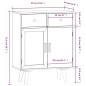 vidaXL Aparador con cajones madera contrachapada 60x30x75,5 cm vidaXL Aparador con cajones madera contrachapada 60x30x75,5 cm