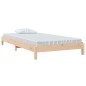 vidaXL Cama apilable de madera pino maciza 75x190 cm vidaXL Cama apilable de madera pino maciza 75x190 cm
