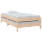 vidaXL Cama apilable de madera pino maciza 75x190 cm vidaXL Cama apilable de madera pino maciza 75x190 cm