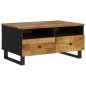 vidaXL Mesa de centro madera maciza mango y contrachapada 80x54x40 cm vidaXL Mesa de centro madera maciza mango y contrachapada 80x54x40 cm