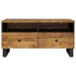 vidaXL Mesa de centro madera maciza mango y contrachapada 80x54x40 cm vidaXL Mesa de centro madera maciza mango y contrachapada 80x54x40 cm
