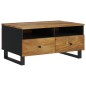 vidaXL Mesa de centro madera maciza mango y contrachapada 80x54x40 cm vidaXL Mesa de centro madera maciza mango y contrachapada 80x54x40 cm