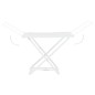 vidaXL Tendedero plegable de plástico blanco vidaXL Tendedero plegable de plástico blanco