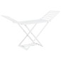 vidaXL Tendedero plegable de plástico blanco vidaXL Tendedero plegable de plástico blanco