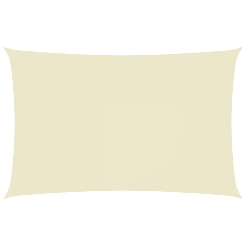 vidaXL Toldo de vela rectangular tela Oxford color crema 4x7 m vidaXL Toldo de vela rectangular tela Oxford color crema 4x7 m
