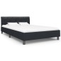 vidaXL Estructura de cama de cuero sintético negro 140x200 cm vidaXL Estructura de cama de cuero sintético negro 140x200 cm
