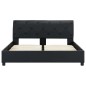 vidaXL Estructura de cama de cuero sintético negro 140x200 cm vidaXL Estructura de cama de cuero sintético negro 140x200 cm
