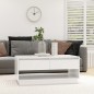 vidaXL Mesa de centro madera contrachapada blanco 102,5x55x44 cm vidaXL Mesa de centro madera contrachapada blanco 102,5x55x44 cm