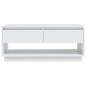 vidaXL Mesa de centro madera contrachapada blanco 102,5x55x44 cm vidaXL Mesa de centro madera contrachapada blanco 102,5x55x44 cm