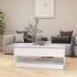 vidaXL Mesa de centro madera contrachapada blanco 102,5x55x44 cm vidaXL Mesa de centro madera contrachapada blanco 102,5x55x44 cm