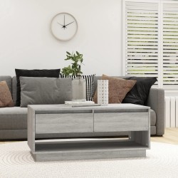 vidaXL Mesa de centro madera de ingeniería gris Sonoma 102,5x55x44 cm