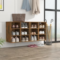 vidaXL Muebles zapatero 2 uds color roble ahumado 52,5x30x50 cm