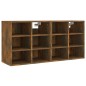 vidaXL Muebles zapatero 2 uds color roble ahumado 52,5x30x50 cm vidaXL Muebles zapatero 2 uds color roble ahumado 52,5x30x50 cm
