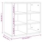 vidaXL Muebles zapatero 2 uds color roble ahumado 52,5x30x50 cm vidaXL Muebles zapatero 2 uds color roble ahumado 52,5x30x50 cm