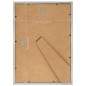 vidaXL Marcos de foto collage de pared/mesa 3 uds plateado 29,7x42 cm