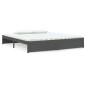 vidaXL Estructura de cama de matrimonio madera maciza gris 180x200 cm vidaXL Estructura de cama de matrimonio madera maciza gris 180x200 cm