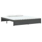 vidaXL Estructura de cama de matrimonio madera maciza gris 180x200 cm vidaXL Estructura de cama de matrimonio madera maciza gris 180x200 cm