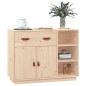 vidaXL Aparador de madera maciza de pino 98,5x40x75 cm