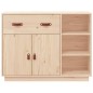 vidaXL Aparador de madera maciza de pino 98,5x40x75 cm