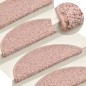 vidaXL Alfombras de peldaños de escalera 15 uds rosa clara 56x17x3 cm vidaXL Alfombras de peldaños de escalera 15 uds rosa clara 56x17x3 cm