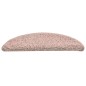 vidaXL Alfombras de peldaños de escalera 15 uds rosa clara 56x17x3 cm vidaXL Alfombras de peldaños de escalera 15 uds rosa clara 56x17x3 cm
