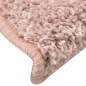 vidaXL Alfombras de peldaños de escalera 15 uds rosa clara 56x17x3 cm vidaXL Alfombras de peldaños de escalera 15 uds rosa clara 56x17x3 cm