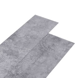 vidaXL Lamas para suelo de PVC autoadhesivas 5,21 m² 2mm gris cemento