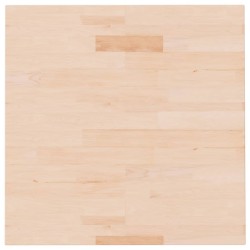vidaXL Tablero de mesa cuadrada madera de roble sin tratar 60x60x1,5cm