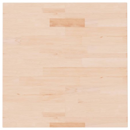 vidaXL Tablero de mesa cuadrada madera de roble sin tratar 60x60x1,5cm