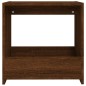 vidaXL Mesa auxiliar madera contrachapada roble marrón 50x26x50 cm vidaXL Mesa auxiliar madera contrachapada roble marrón 50x26x50 cm