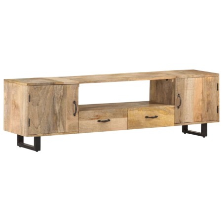 vidaXL Mueble para la TV de madera maciza de mango 160x30x45 cm