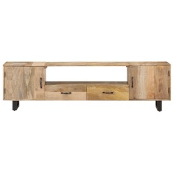 vidaXL Mueble para la TV de madera maciza de mango 160x30x45 cm