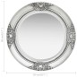 vidaXL Espejo de pared estilo barroco plateado 50 cm vidaXL Espejo de pared estilo barroco plateado 50 cm