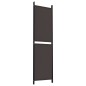 vidaXL Biombo divisor de 4 paneles de tela marrón 200x180 cm vidaXL Biombo divisor de 4 paneles de tela marrón 200x180 cm