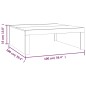 vidaXL Mesa de centro madera contrachapada gris Sonoma 100x100x35 cm vidaXL Mesa de centro madera contrachapada gris Sonoma 100x100x35 cm