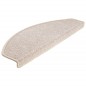 vidaXL Alfombrillas de escalera 15 unidades gris topo 65x24x4 cm vidaXL Alfombrillas de escalera 15 unidades gris topo 65x24x4 cm