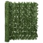 vidaXL Toldo para balcón con hojas verde oscuro 400x100 cm vidaXL Toldo para balcón con hojas verde oscuro 400x100 cm