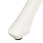 vidaXL Mesa de jardín aluminio fundido blanco 90x90x73 cm