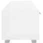 vidaXL Mueble para TV madera ingeniería blanco brillante 110x40x35 cm vidaXL Mueble para TV madera ingeniería blanco brillante 110x40x35 cm