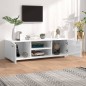 vidaXL Mueble para TV madera ingeniería blanco brillante 110x40x35 cm vidaXL Mueble para TV madera ingeniería blanco brillante 110x40x35 cm