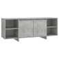 vidaXL Mueble para TV madera contrachapada gris hormigón 130x35x50 cm vidaXL Mueble para TV madera contrachapada gris hormigón 130x35x50 cm