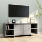 vidaXL Mueble para TV madera contrachapada gris hormigón 130x35x50 cm vidaXL Mueble para TV madera contrachapada gris hormigón 130x35x50 cm