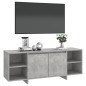 vidaXL Mueble para TV madera contrachapada gris hormigón 130x35x50 cm vidaXL Mueble para TV madera contrachapada gris hormigón 130x35x50 cm