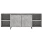 vidaXL Mueble para TV madera contrachapada gris hormigón 130x35x50 cm vidaXL Mueble para TV madera contrachapada gris hormigón 130x35x50 cm