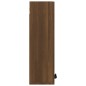 vidaXL Armario de baño de pared roble marrón 32x20x67 cm