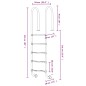 vidaXL Escalera para piscina acero inoxidable 304 54x38x211 cm vidaXL Escalera para piscina acero inoxidable 304 54x38x211 cm
