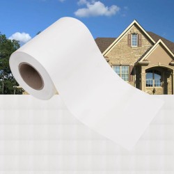 vidaXL Paneles de privacidad 4 uds PVC blanco 35x0,19 m